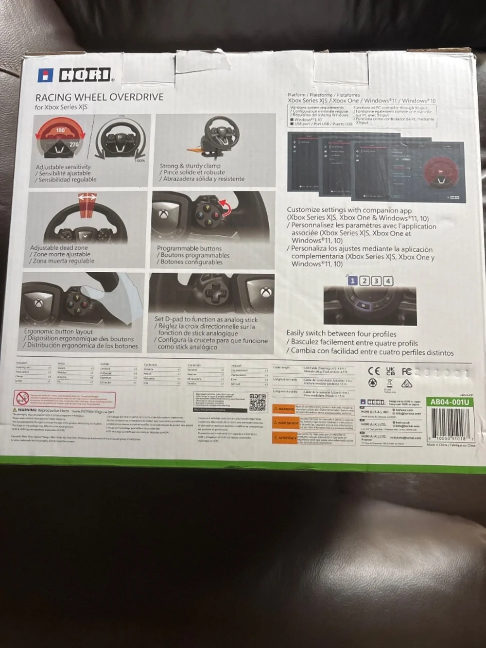 HORI Racing Wheel Overdrive for Xbox Series X/S